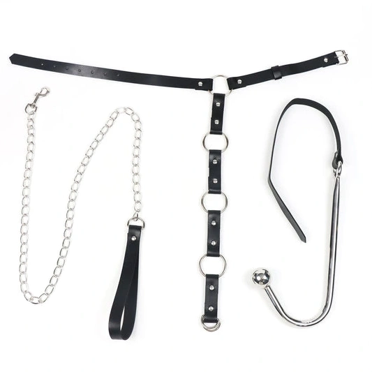 Hook 5853 and Leash Kinky Collar EverydayUse with Anal 0919